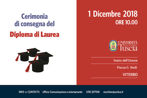 SdM | CERIMONIA CONSEGNA DIPLOMI DI LAUREA • VITERBO