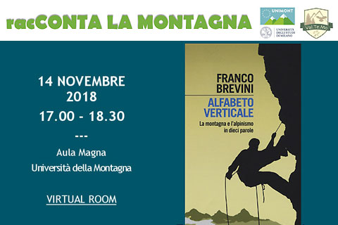 RacCONTA LA MONTAGNA: secondo appuntamento con Franco Brevini • 14 novembre 2018 ore 17.00