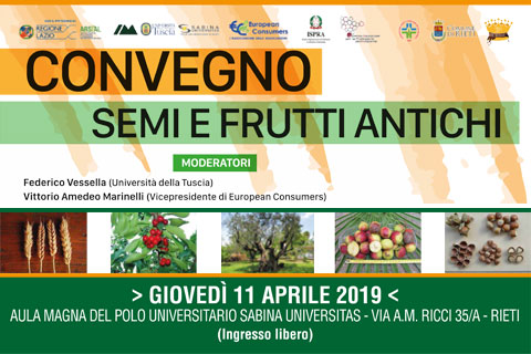 SdM | Convegno Semi e frutti antichi - Rieti - 11 aprile 2019