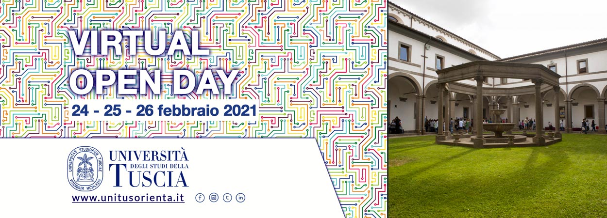 Unitus | Virtual Open Day 2021 • 26 febbraio / Polo Universitario di Rieti