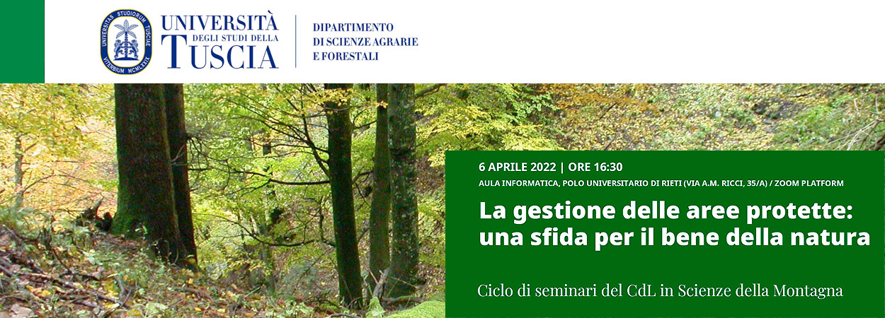 Unitus | Ciclo di seminari del Corso di Laurea in Scienze della Montagna