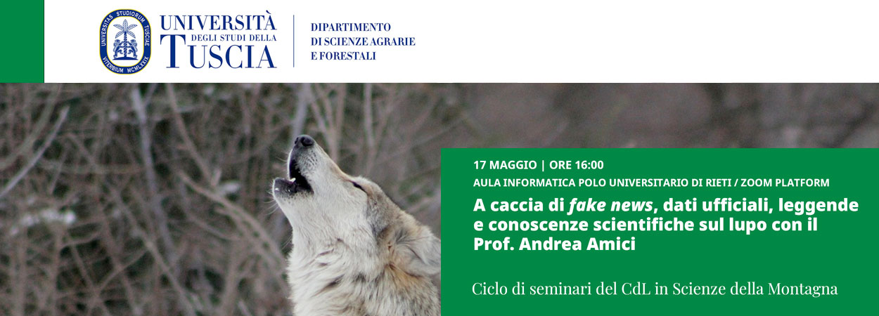 Ciclo di seminari del Corso di Laurea in Scienze della Montagna, nuovo appuntamento martedì 17 maggio 2022