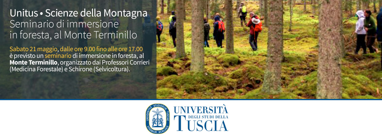 Unitus • Scienze della Montagna | Seminario di immersione in foresta, al Monte Terminillo