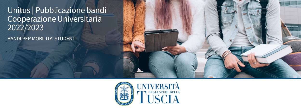 Unitus | Pubblicazione bandi Cooperazione Universitaria 2022/2023