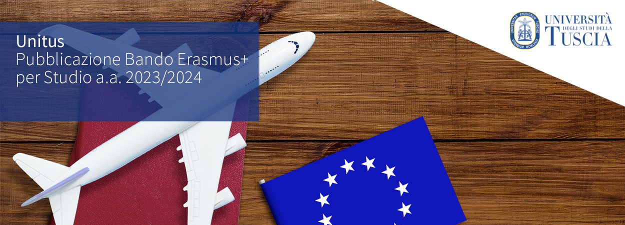 Unitus | Pubblicazione Bando Erasmus+ per Studio a.a. 2023/2024
