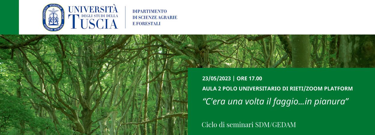 Unitus • SDM/GEDAM | Seminari di primavera del Polo Universitario di Rieti, 4° incontro