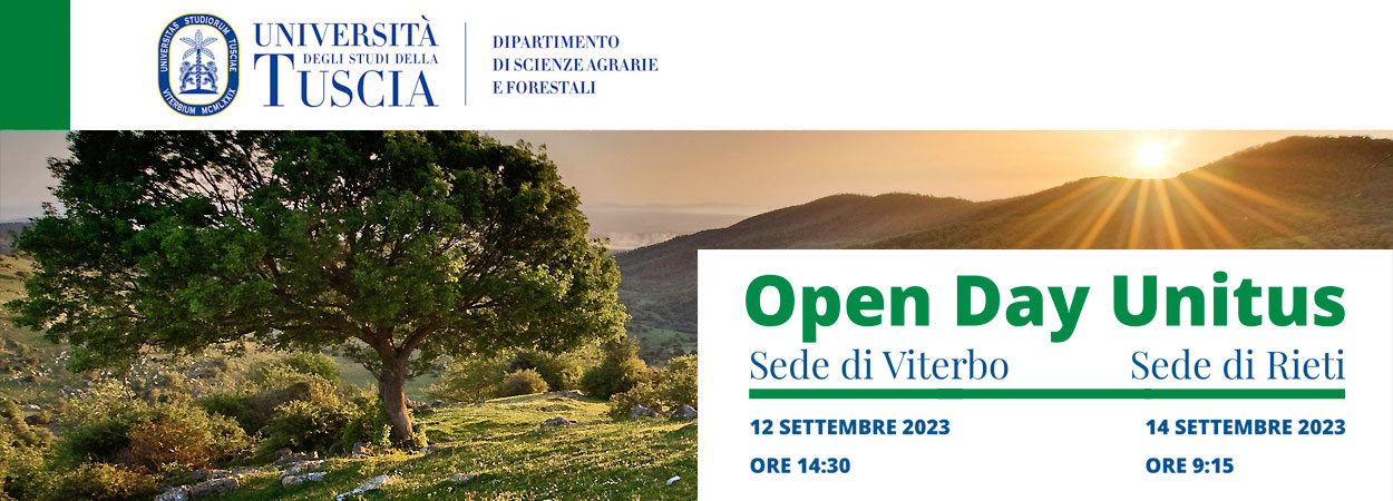 OPEN DAY UNITUS 12 e 14 Settembre