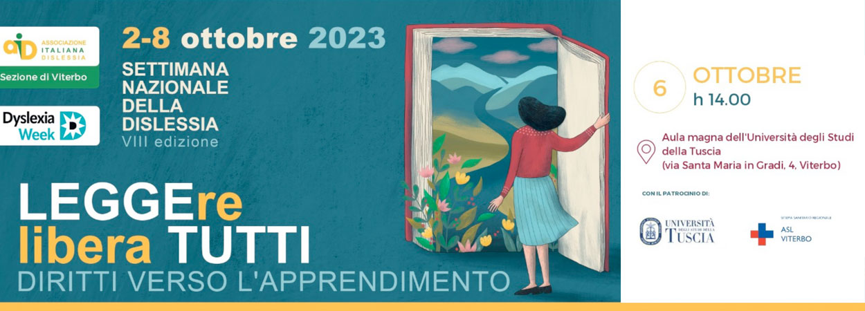 Unitus | Settimana Nazionale Dislessia - Convegno 6 ottobre 2023