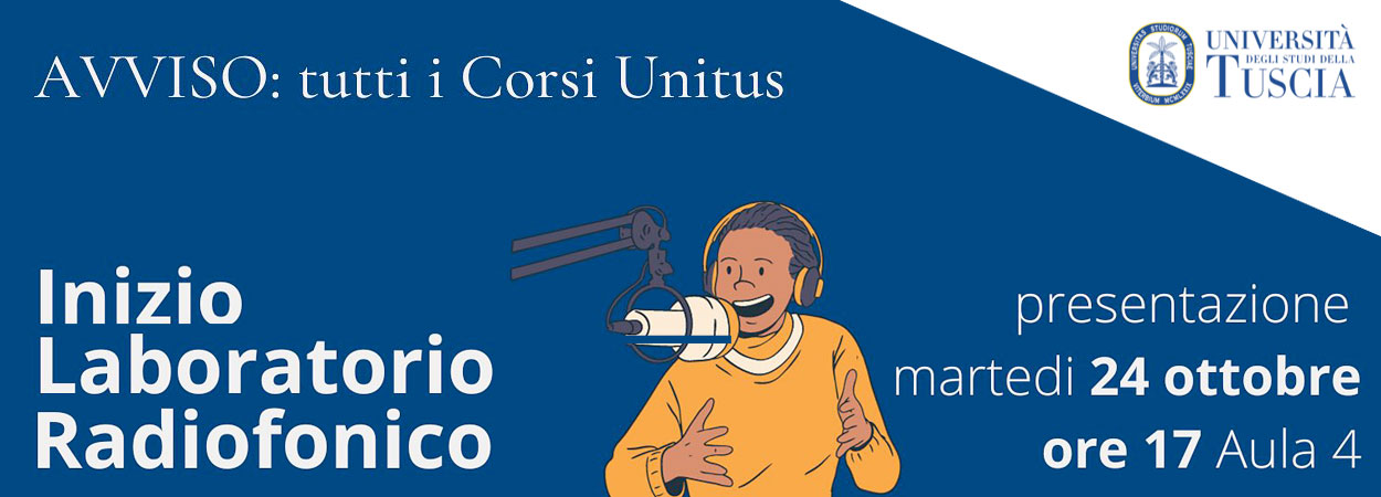 Unitus | Riprendono le lezioni del Laboratorio di Radio Unitus