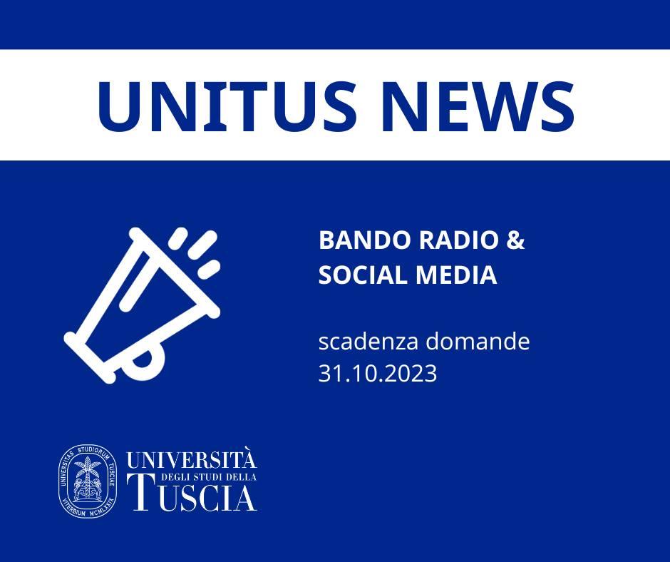 Università della Tuscia | Bando di Tutorato Radio e Social Media