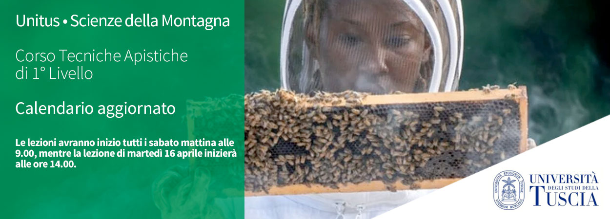 Unitus • Scienze della Montagna | Corso Tecniche Apistiche di 1° Livello: calendario aggiornato