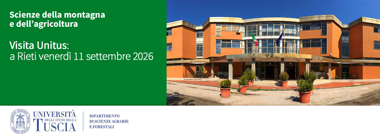 Scienze della montagna e dell’agricoltura | Visita Unitus: a Rieti venerdì 11 settembre 2026