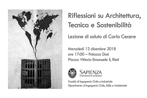 Riflessioni su Architettura, Tecnica e Sostenibilità | Lezione di saluto di Carlo Cecere