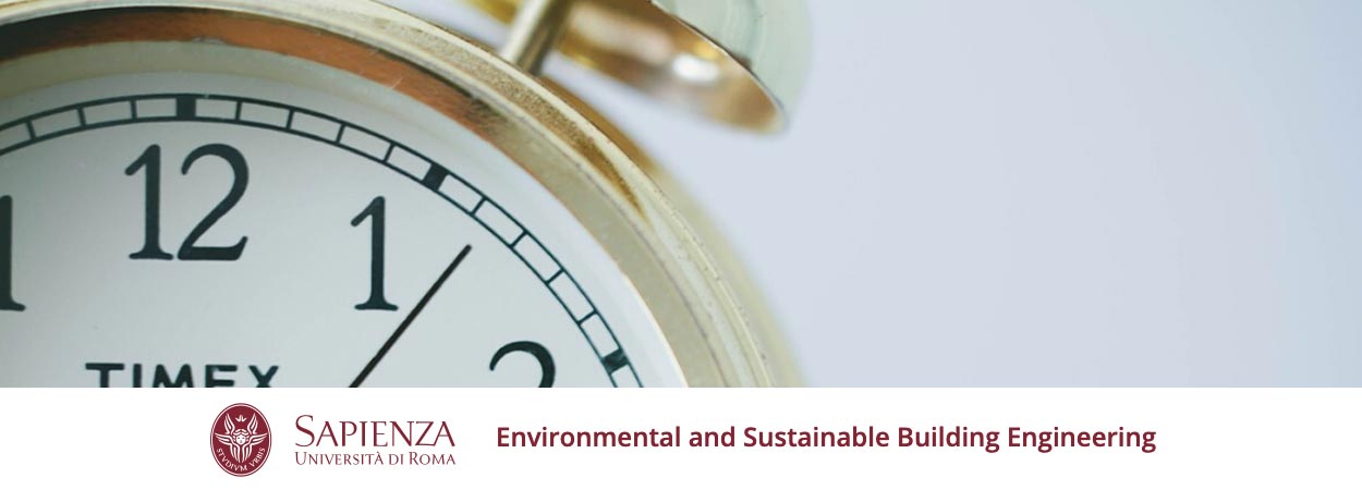 Environmental and Sustainable Building Engineering | Timetable of the 2nd semester