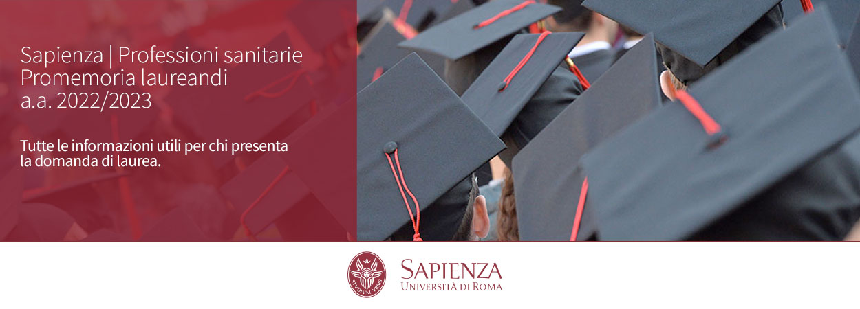 Professioni sanitarie | Promemoria laureandi a.a. 2022/2023