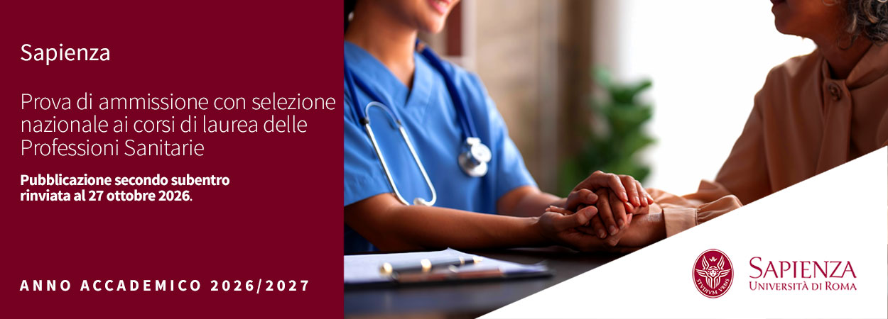 Sapienza • Professioni Sanitarie | Pubblicazione secondo subentro rinviata al 27 ottobre 2026