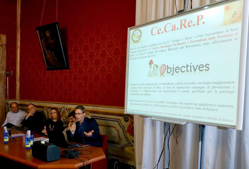 Pool di ricercatori a Palazzo Dosi per il rinnovo della convenzione del Ce.Ca.Re.P., progetto congiunto tra ALCLI e Sabina Universitas