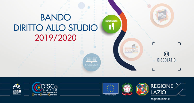 DiSCo Lazio | Anche quest’anno nel Lazio il 100% degli aventi diritto dichiarati vincitori di borsa di studio