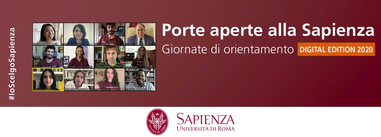 Al via Porte aperte alla Sapienza - Digital Edition 2020