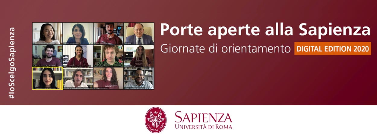 Al via Porte aperte alla Sapienza - Digital Edition 2020