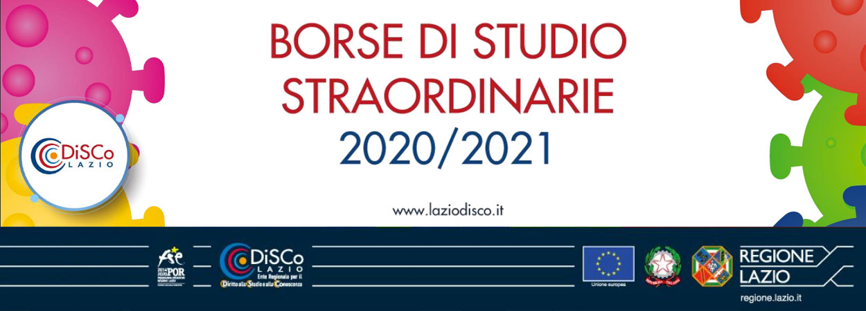 Borse di Studio straordinarie 2020/2021 – Presentazione delle domande dal 2 luglio