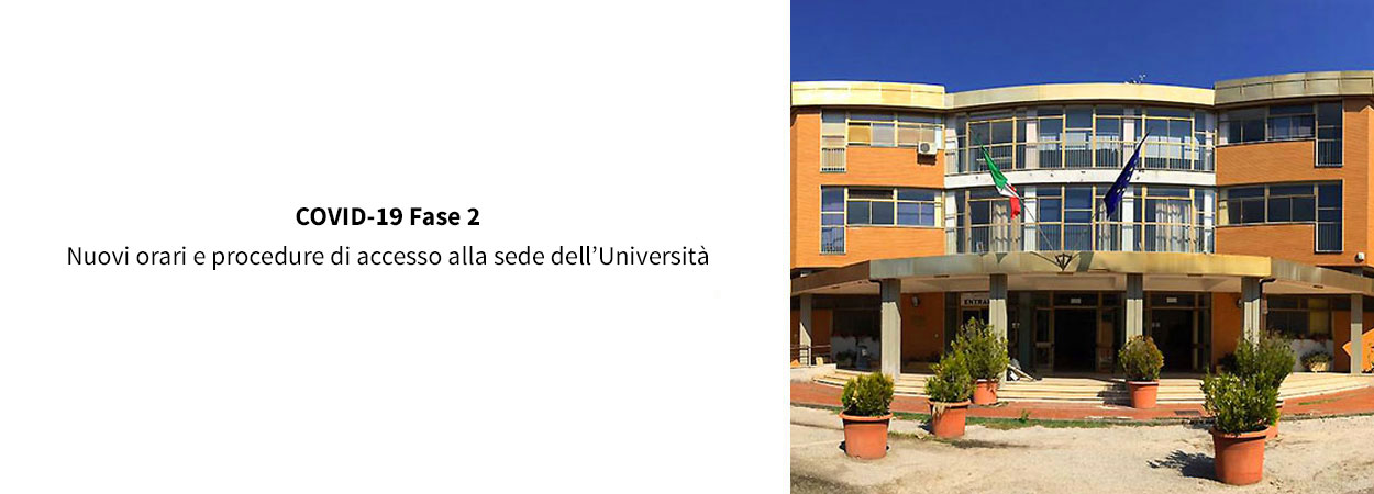 Sabina Universitas | Nuovi orari di apertura al pubblico: si riceve solo previo appuntamento