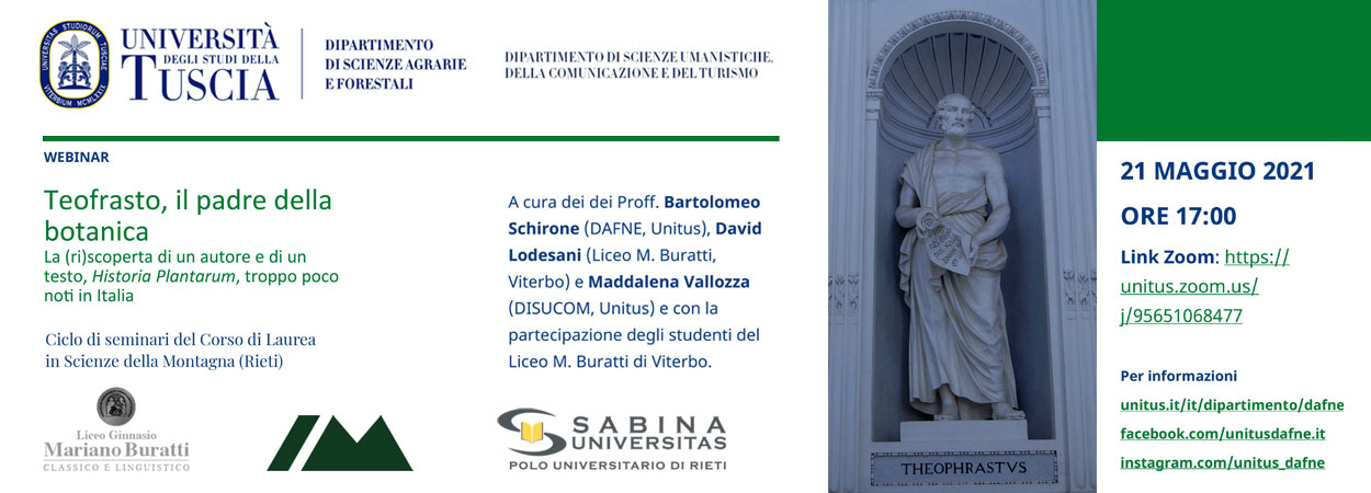 Seminario su “Teofrasto, il padre della botanica”