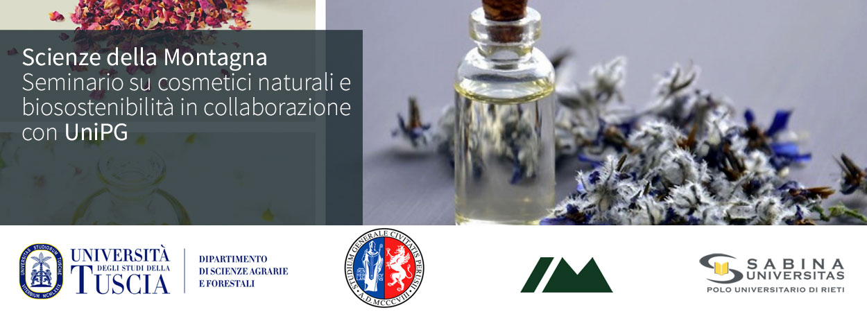 Scienze della Montagna. Seminario su cosmetici naturali e biosostenibilità in collaborazione con UniPG