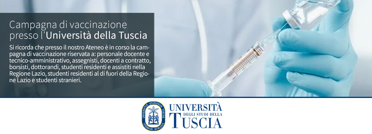 Campagna di vaccinazione presso l'Università della Tuscia