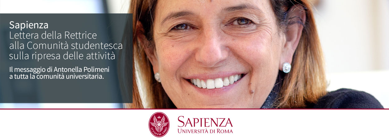 Sapienza | Lettera della Rettrice alla Comunità studentesca sulla ripresa delle attività