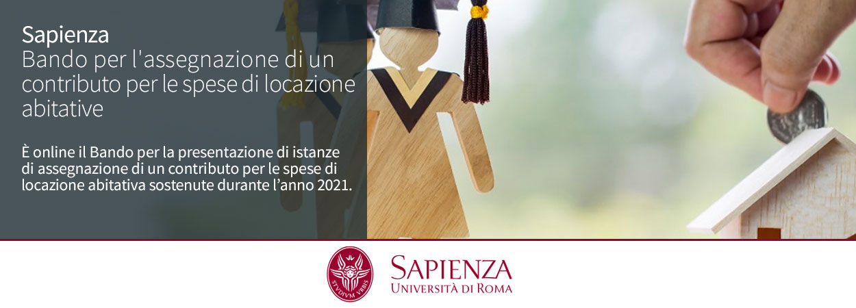 Sapienza | Bando per l'assegnazione di un contributo per le spese di locazione abitative