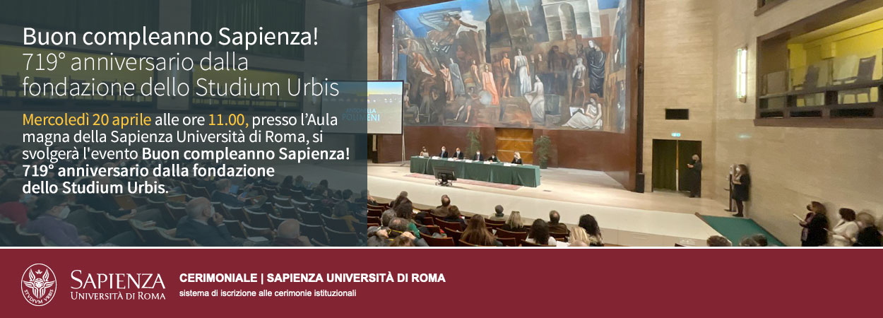 Buon compleanno Sapienza! 719° anniversario dalla fondazione dello Studium Urbis 