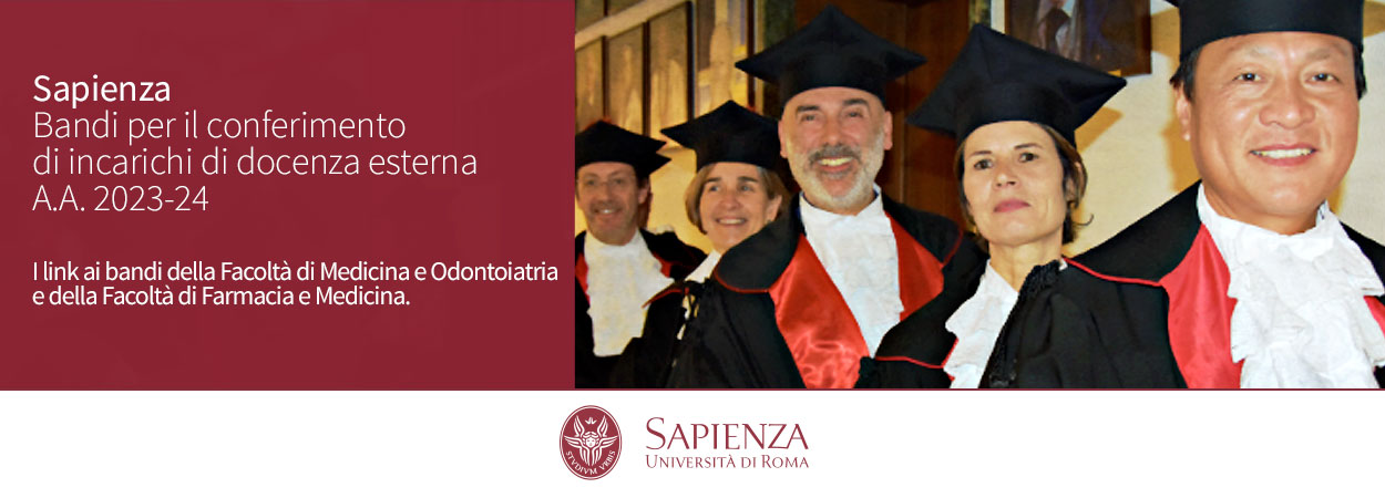 Sapienza | Bandi per il conferimento di incarichi di docenza esterna A.A. 2023-24