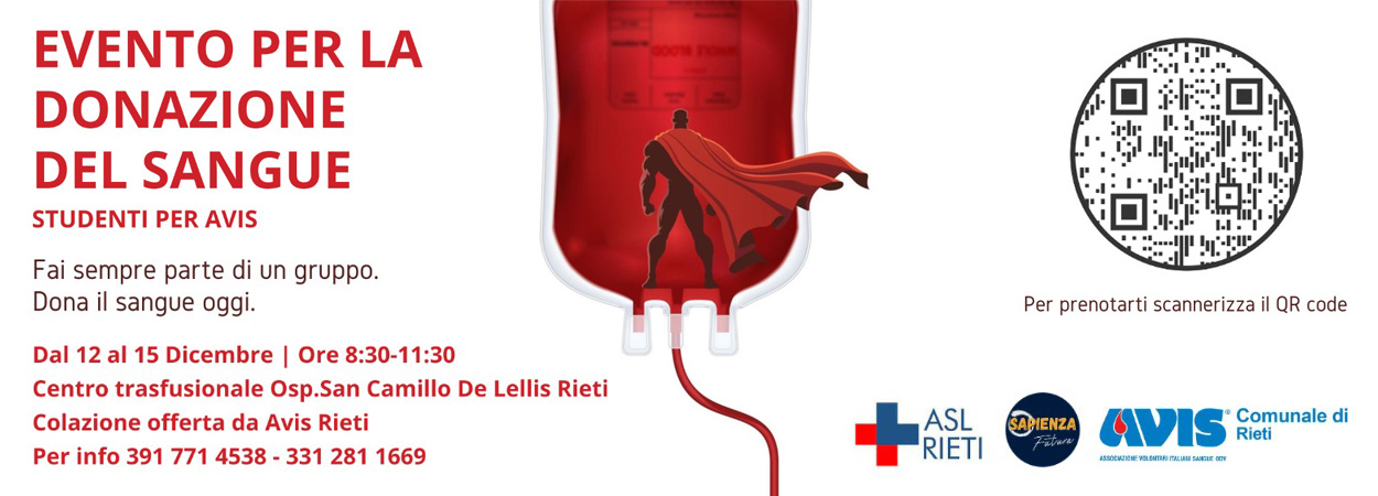 STUDENTI PER AVIS | La settimana della donazione del sangue
