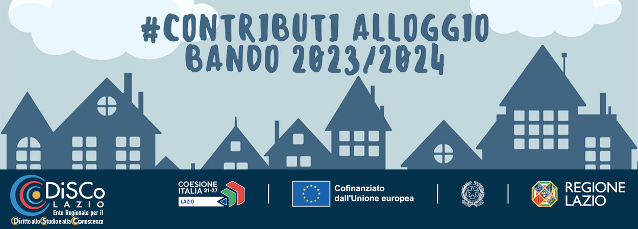 DiSCo Lazio | Bando contributo alloggio 2023/2024